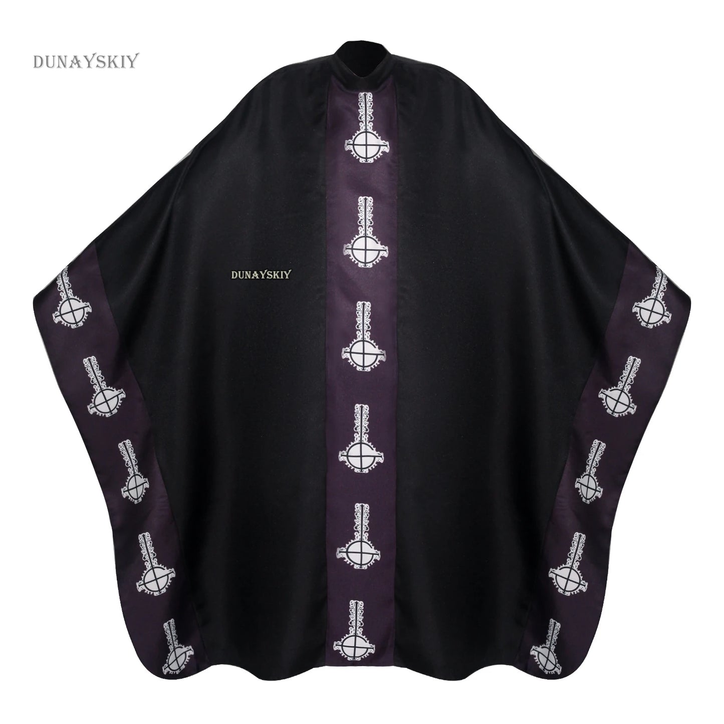 Medieval Papa Cape Emeritus Costume Middle Ages Black Cloak with Hat Full Set for Adult - Costume / M