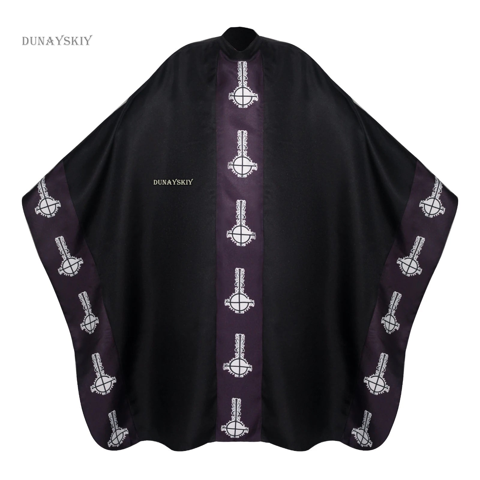 Medieval Papa Cape Emeritus Costume Middle Ages Black Cloak with Hat Full Set for Adult - Costume / M