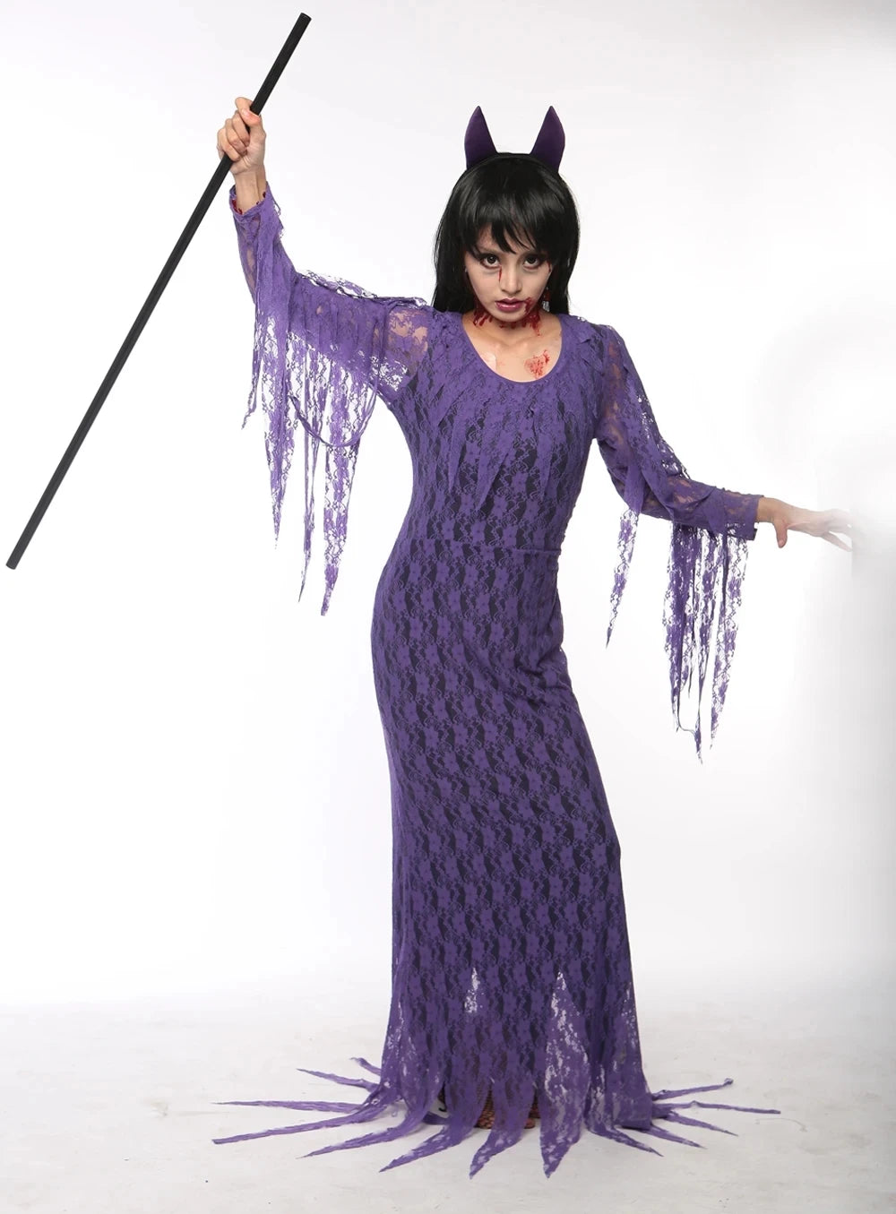 Women's Purple Demon Queen Costume – Gothic Halloween Outfit
