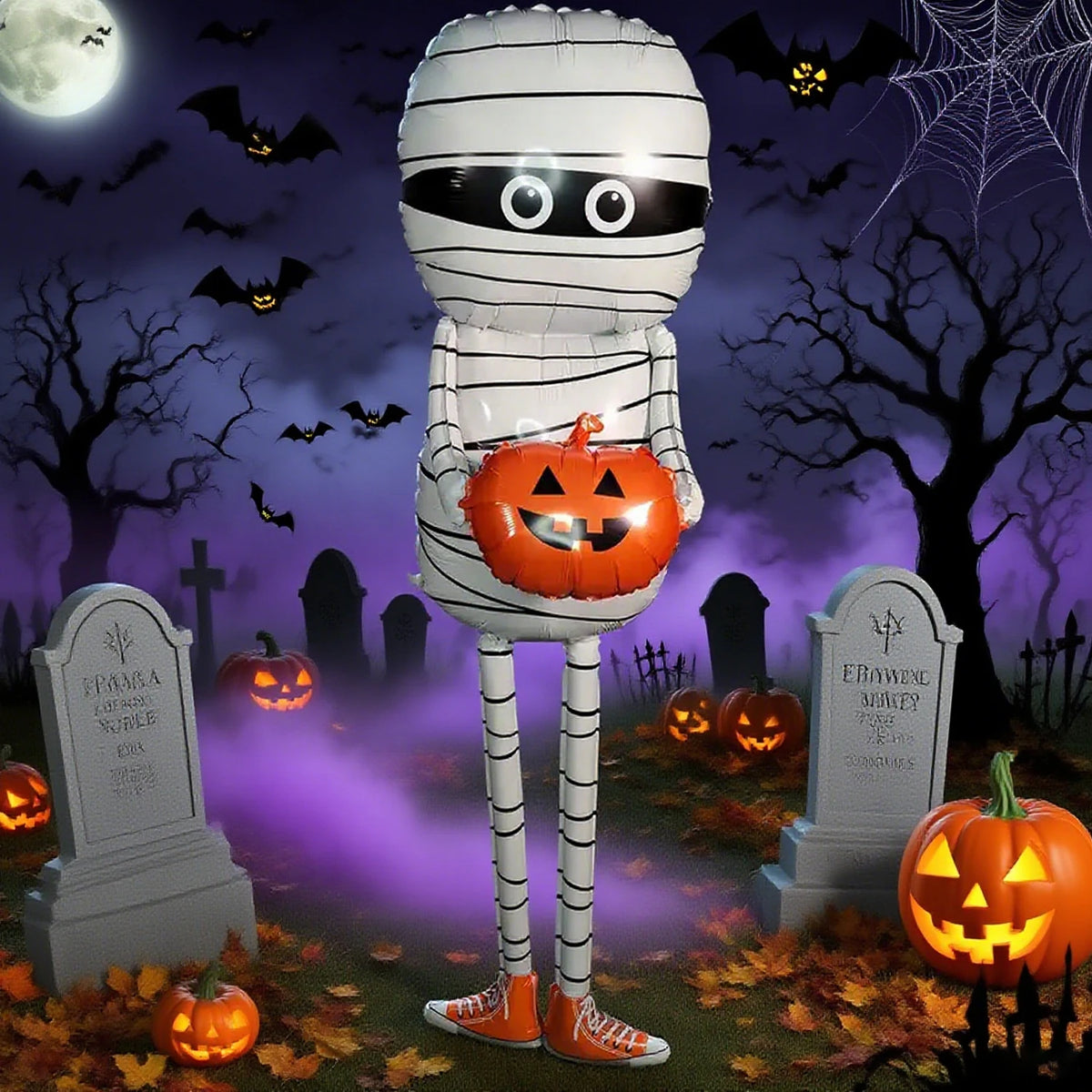 Halloween Pumpkin Mummy Aluminum Foil Balloon Shaped Balloon Halloween - product image 5