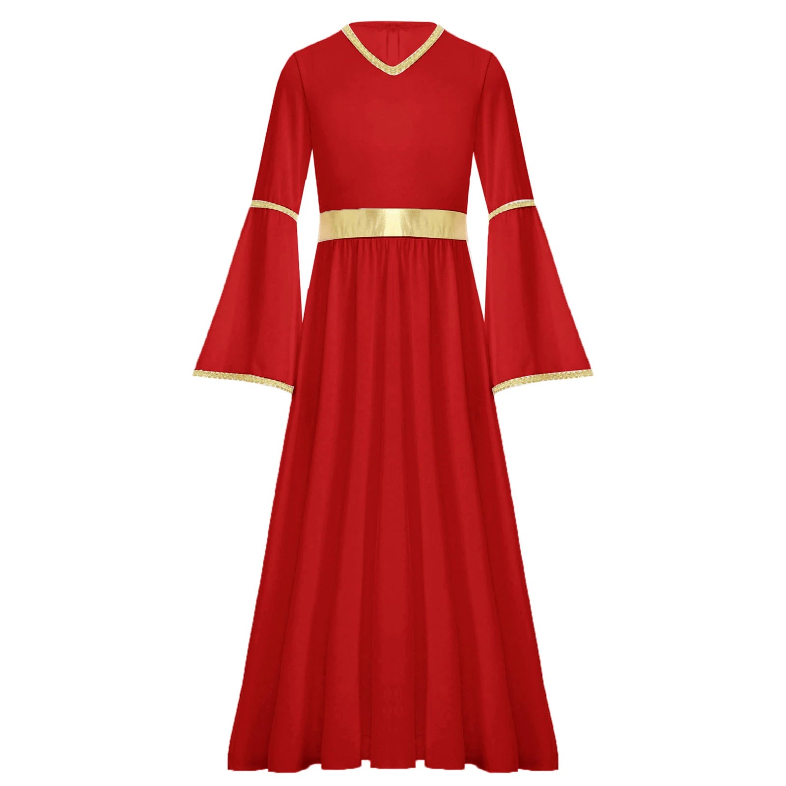 Girls Angel Halloween Costume Dress with Wings
