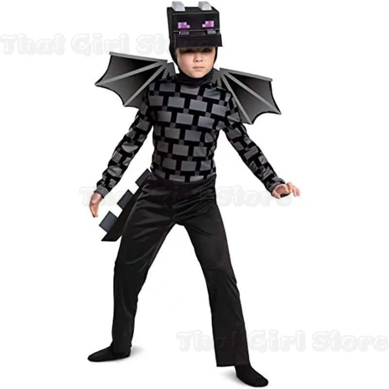 Minecraft Steve Kids' Diamond Armor 3-Piece Halloween Costume Set