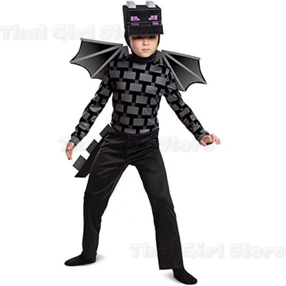 Minecraft Steve Kids' Diamond Armor 3-Piece Halloween Costume Set