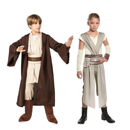 Halloween Kylo Ren White Soldier Obi-Wan Kenobi Kids Costume Jedi Warrior Kids Darth Vader - style 4 / M