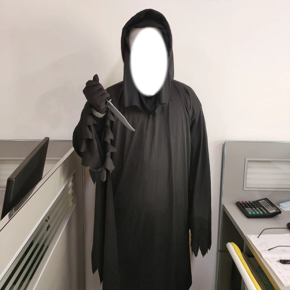 Halloween Adult Male Demon Horror Movie Death Costume Dress Accessories Props - View 2