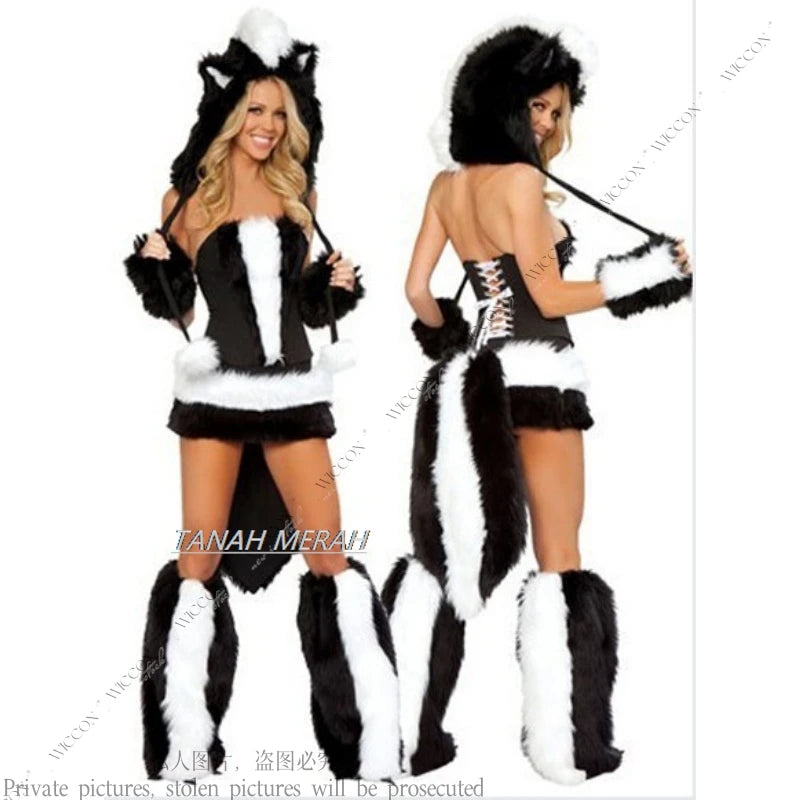 Halloween Party Frog Penguin Panda Cat Fox Monster Dinosaur Pirate Cosplay Costume Jumpsuit Woman Man Party Role Play Bunny Girl