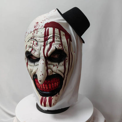 Terrifier 3 Horror Art the Clown Mask Costume Joker Killer Demon Skull Latex Helmet - View 3