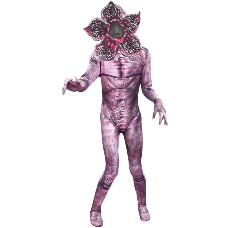 Flower-Mouthed Monster Jumpsuit Costume for Adults & Kids - 852