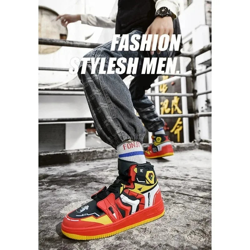 ★Halloween Costume EVANGELION Basketball Shoes Men -01 EVA-02 Luxury Breathable Sneakers - no box / 41