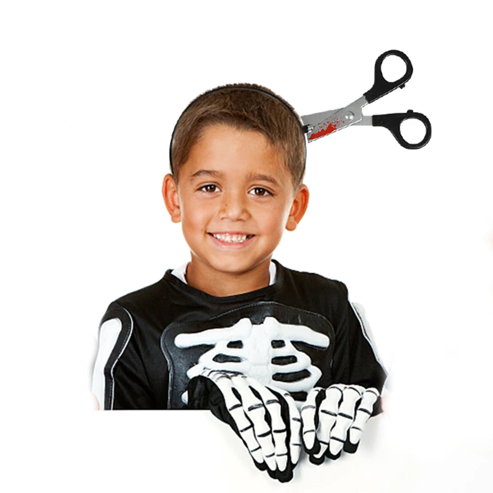 Fake Axe Knife & Scissors Halloween Headbands