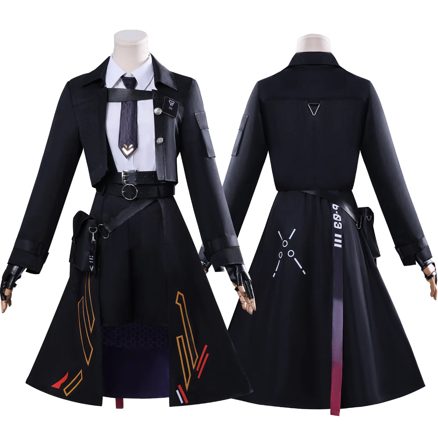 Night Flair Hunter MC Costume Game Love and Deepspace Costume Heroines Dress Halloween - Player COSTUME / M