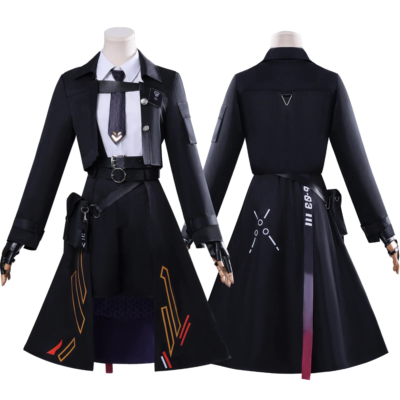 Night Flair Hunter MC Costume Game Love and Deepspace Costume Heroines Dress Halloween - Player COSTUME / M