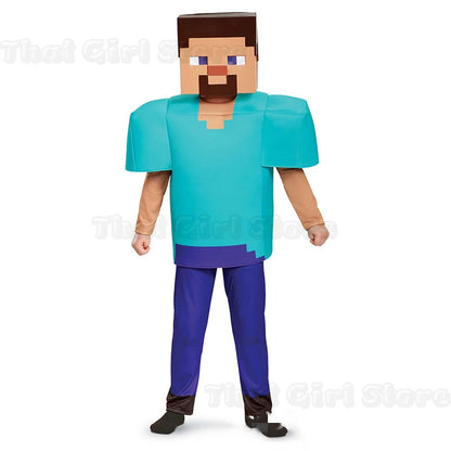 Minecraft Steve Kids' Diamond Armor 3-Piece Halloween Costume Set