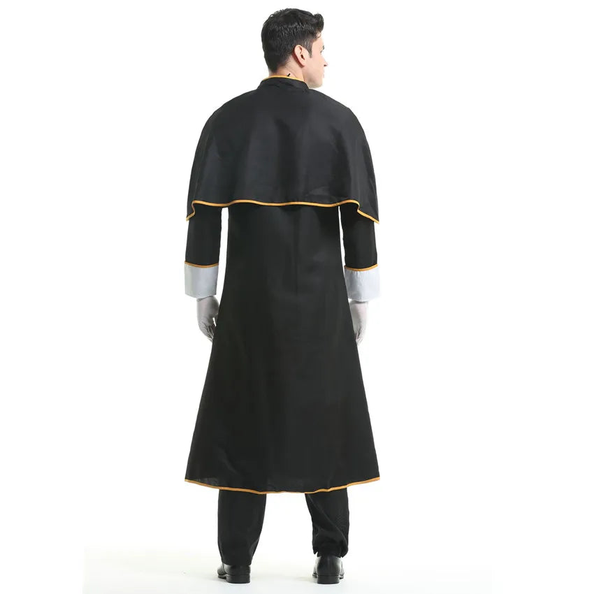 Couples for Men Medieval Priest Nun Missionary Church Religious Convent Costume - alternate view 6