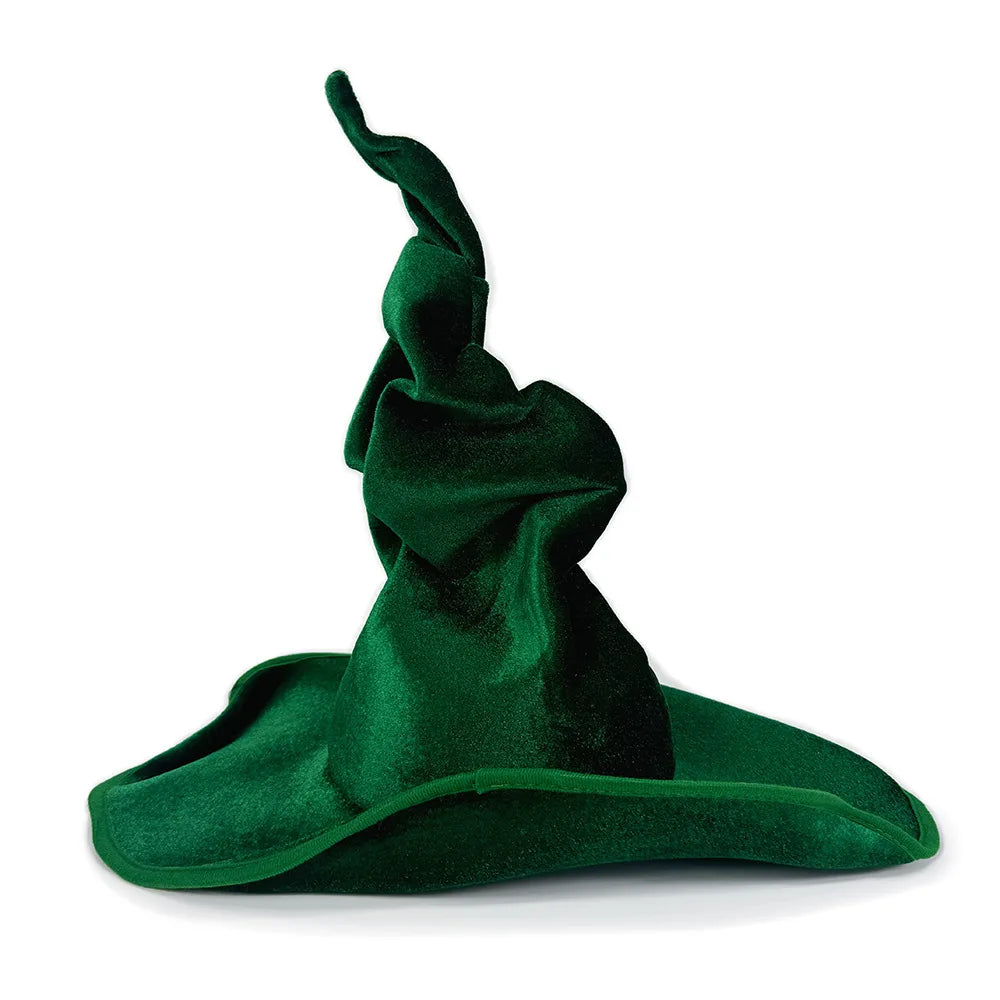 Halloween Witch Hat Velvet Comfortable Witch Hat Black Purple Green Hat for Cosplay Holiday Party Halloween - product image 2