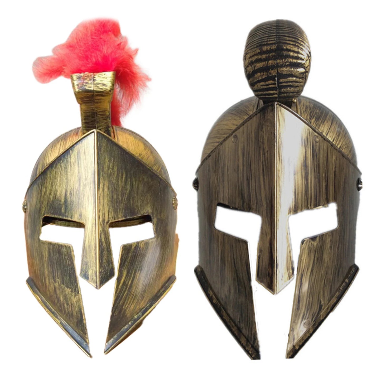 Medieval Knight Gladiator Helmet Spartan Mask Roman Warrior Greek Costume Helmet Headwear - Type A / One Size