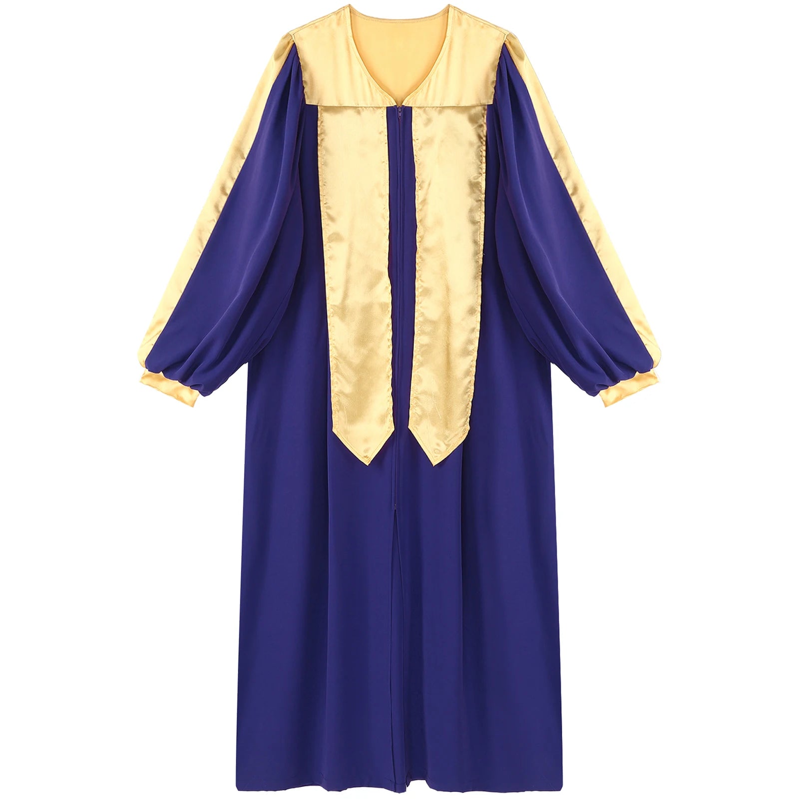 Adult Church Choir Robe V-neck Long Sleeve Judge Robe Graduation Gown Costume - alternate view 4