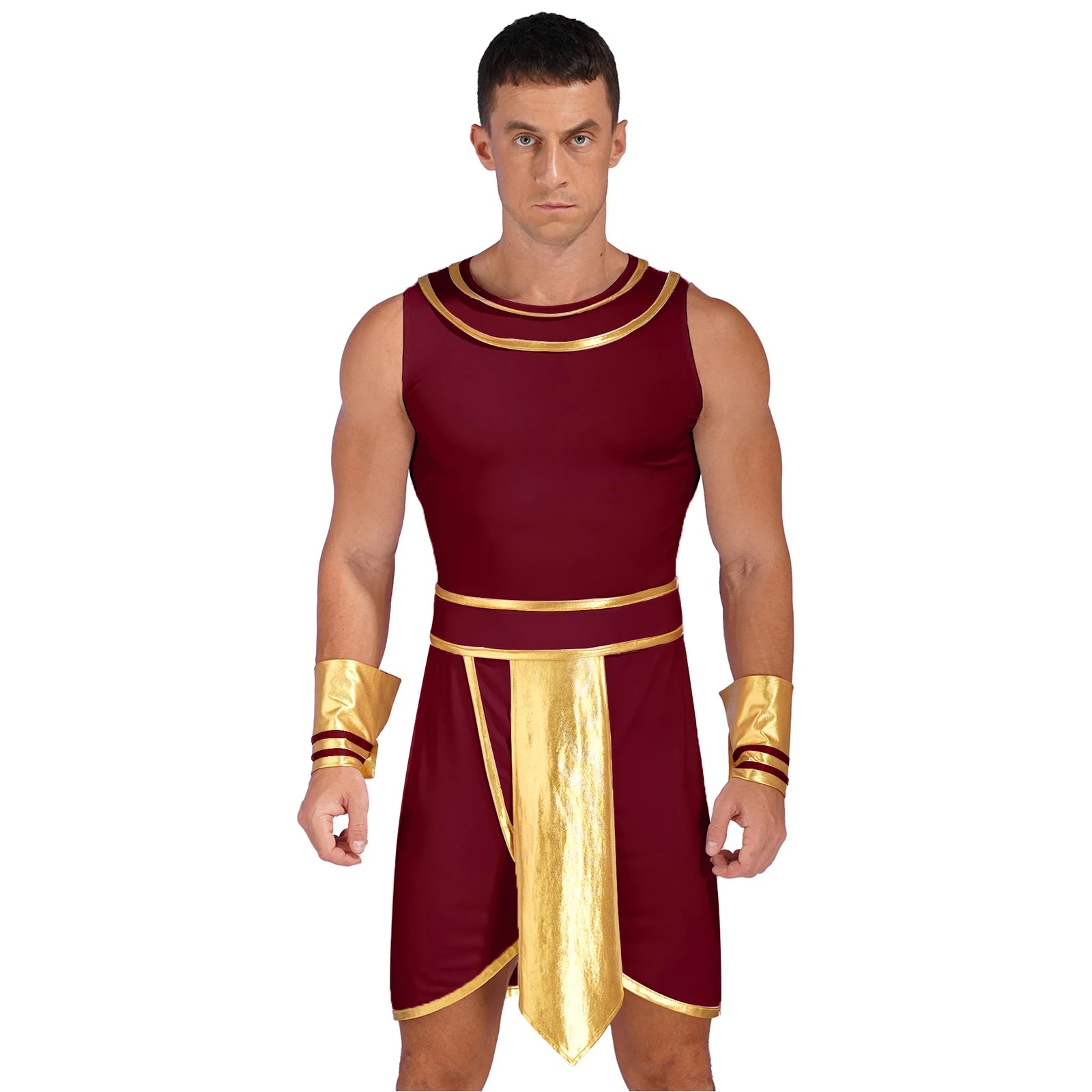 Men's Egyptian Pharaoh Robe Cuffs Costume - alternate view 7