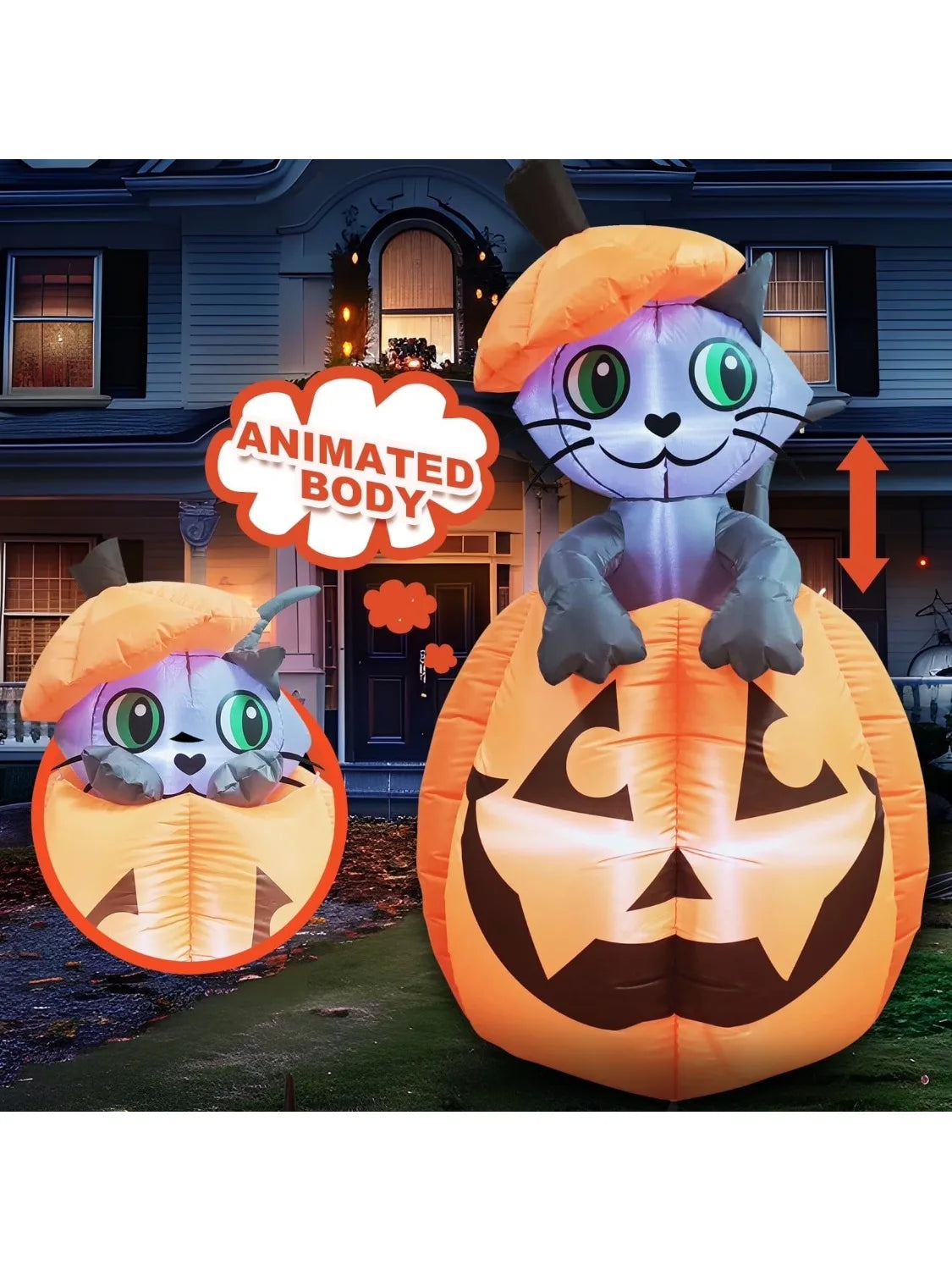 5 Ft Pumpkin Halloween Inflatable - product image 8