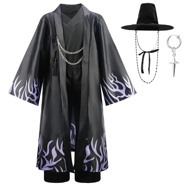 Kids Halloween Costumes Boys' City Hunter Costume Fashionable Color-blocked Boy's Suit - Demon Hunter / 11-12T