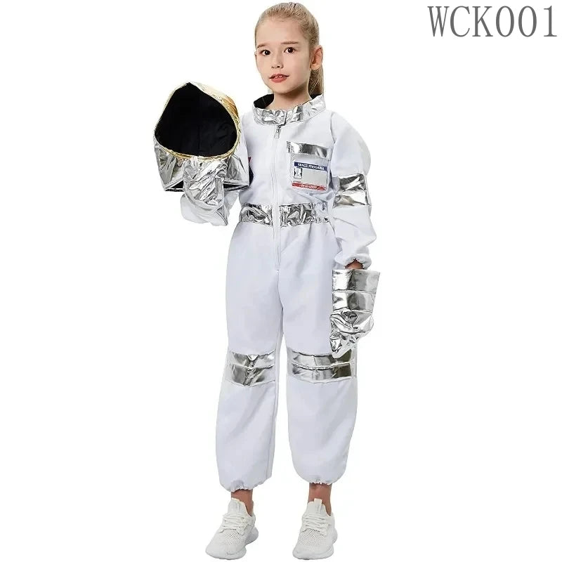Boy'S Space Suits Astronaut Costume For Kids Cosplay Girl Space Performance Astronaut Spaceman