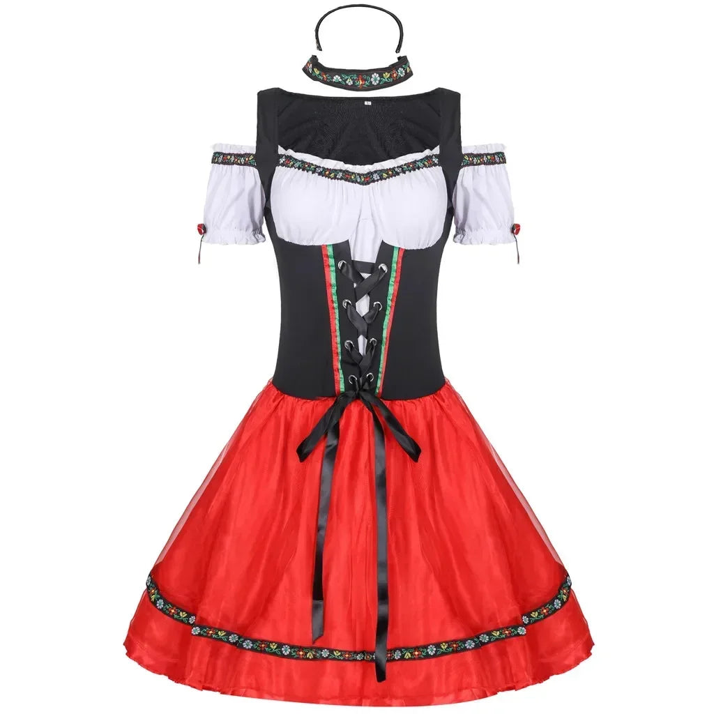 Kids' Kids' Oktoberfest Dirndl Costume Dress Women Germany Beer Maid Tavern Wench - product image 3