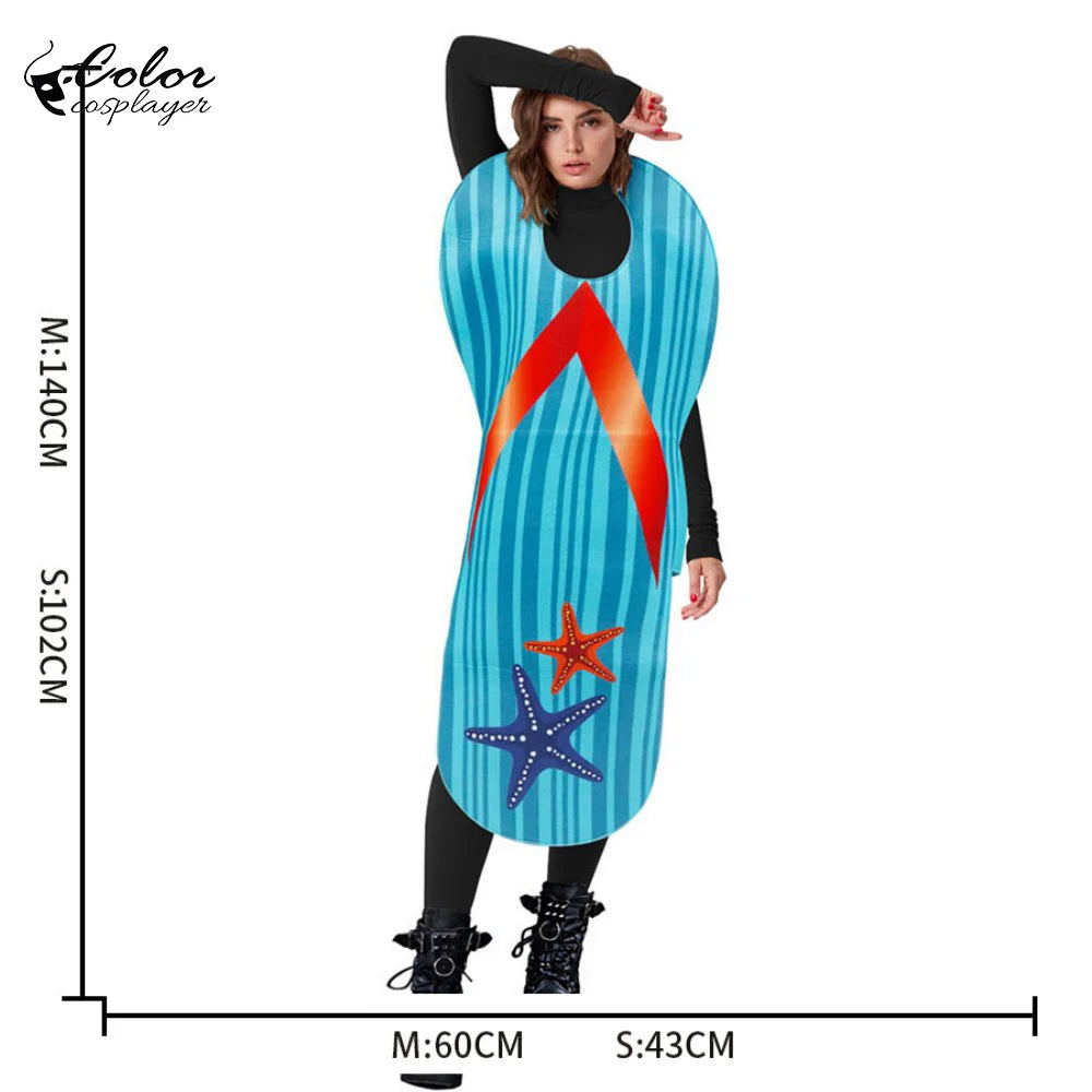 Carnival Usd Dollar Costume Costumes Funny Rugby Baseball Outfit Beach Flip-Flops