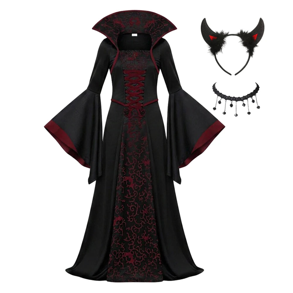 Girls' Ghost Bride Gothic Costume Dress Kids Vestidos Clothes - product image 7