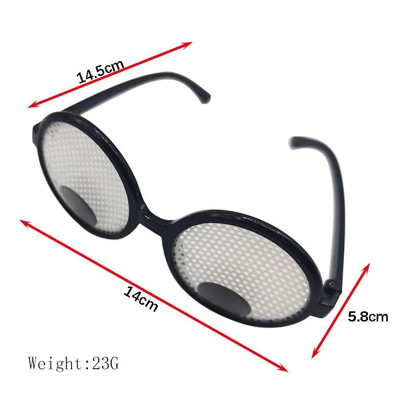 Funny Rolling Eyeball Glasses – Black Halloween Costume Accessory