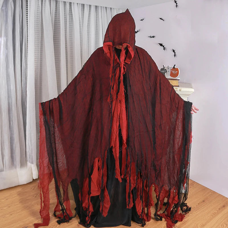 Long Hooded Grim Reaper Cloak Costume - product image 9