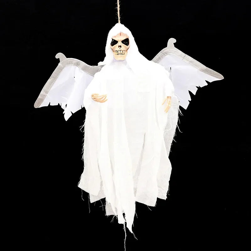 Halloween Hanging Ghost Horror Sound Eyes Glowing Wings Moving Indoor Outdoor - product image 6