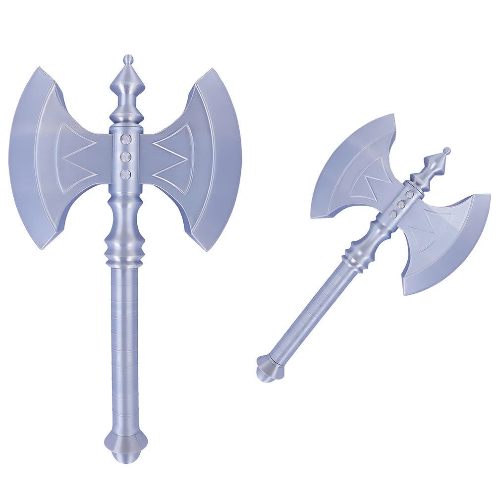 Skeleton Fantasy Villain Battle Axe Power Sword Universe Master Cosplay Toy Prop Sword Knight Weapons Replica