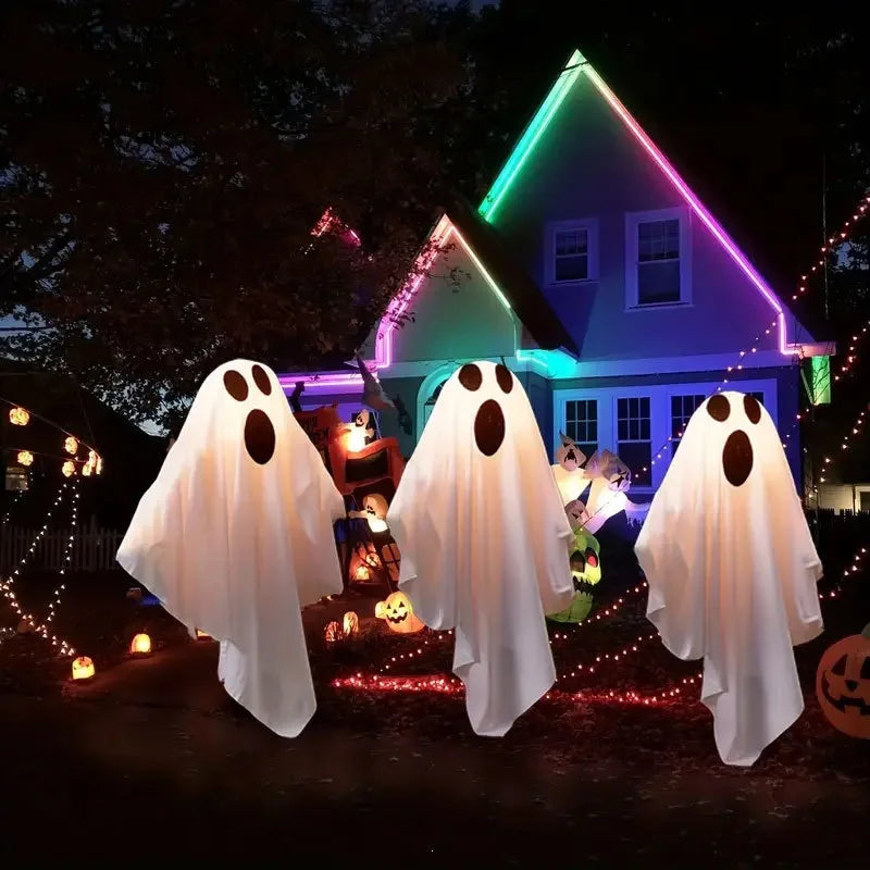 Halloween Glowing White Ghost Solar LED IP65 Waterproof Glowing Ghost Escape Scene - product image 4