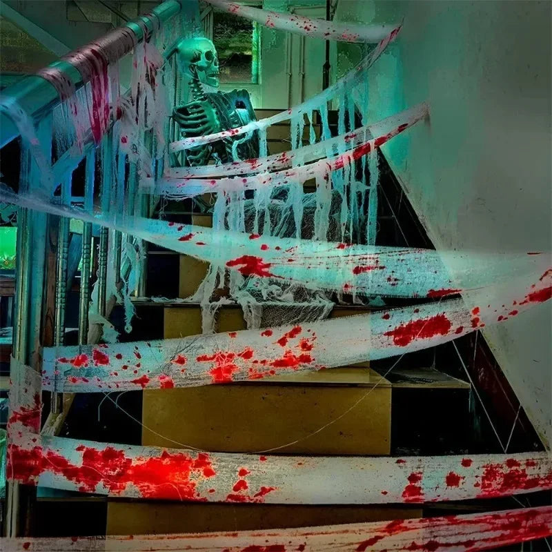 Halloween Bloody Gauze Roll Fake Blood Bandage Wrap Creepy Mummy Zombie Costume Fake Blood Creepy Accessories - product image 6