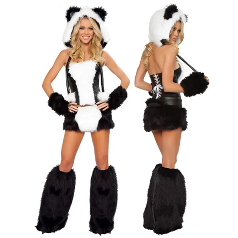 Adult Sexy Furry Animal Costume For Women Animal Costumes Halloween Rabbit Wolf - product image 13