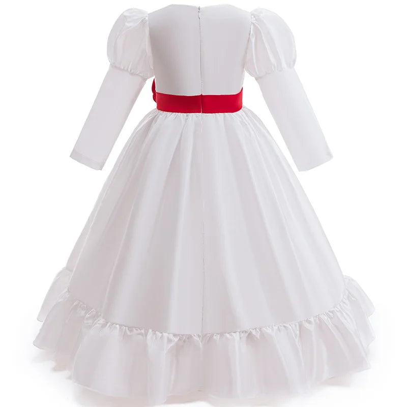 Kids' Horror Conjuring Doll Annabelle Rose Embroidery Baptismal Costume - alternate view 2