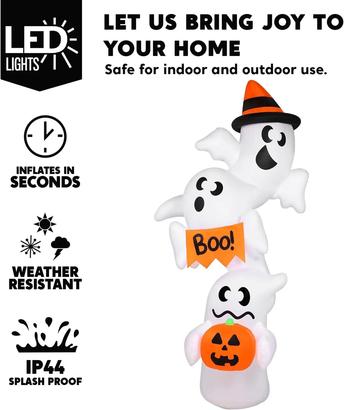 9 FT Ghost Outdoor Halloween Inflatable Decoration - product image 3