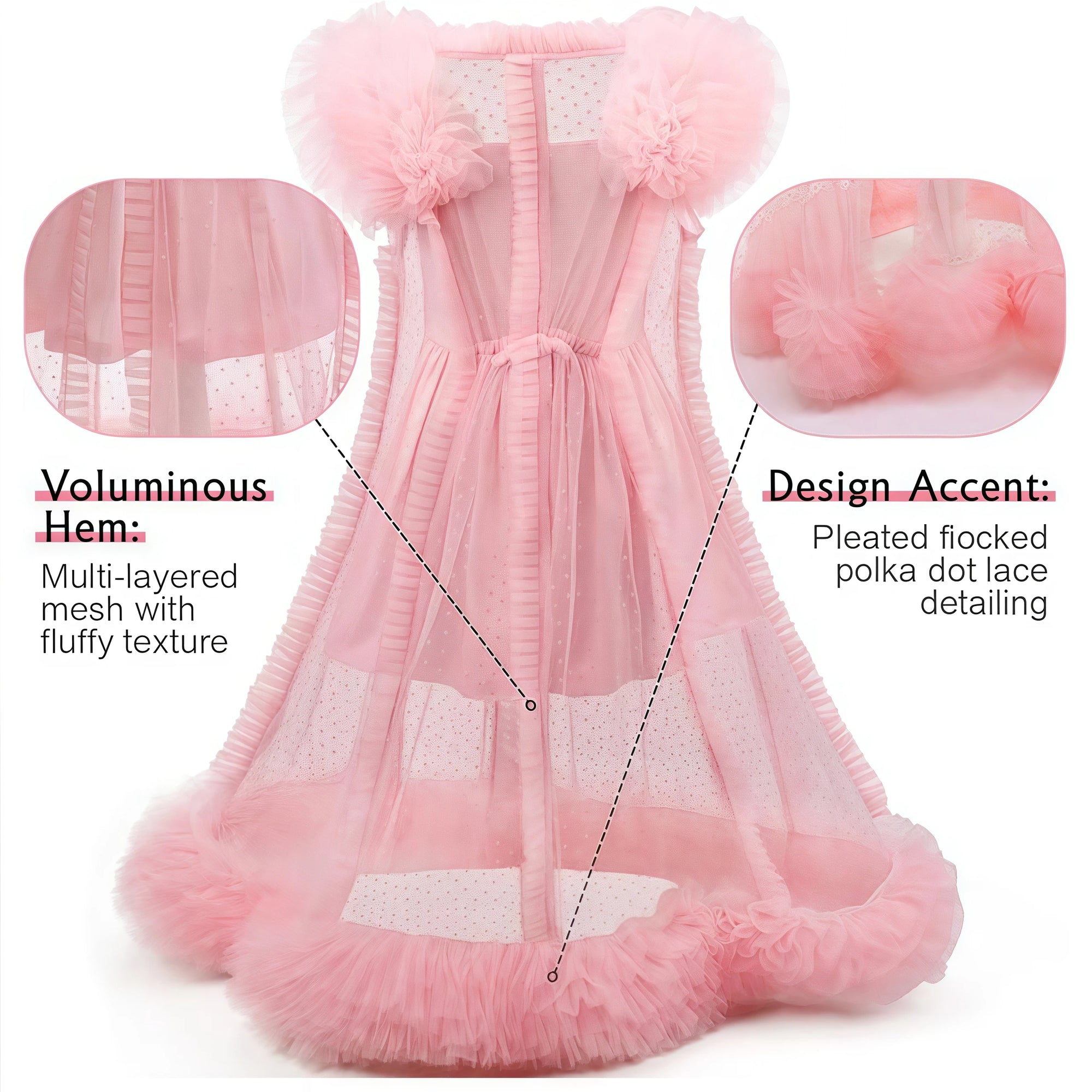 Girls Pink Good Witch-Inspired Halloween Costume Dress