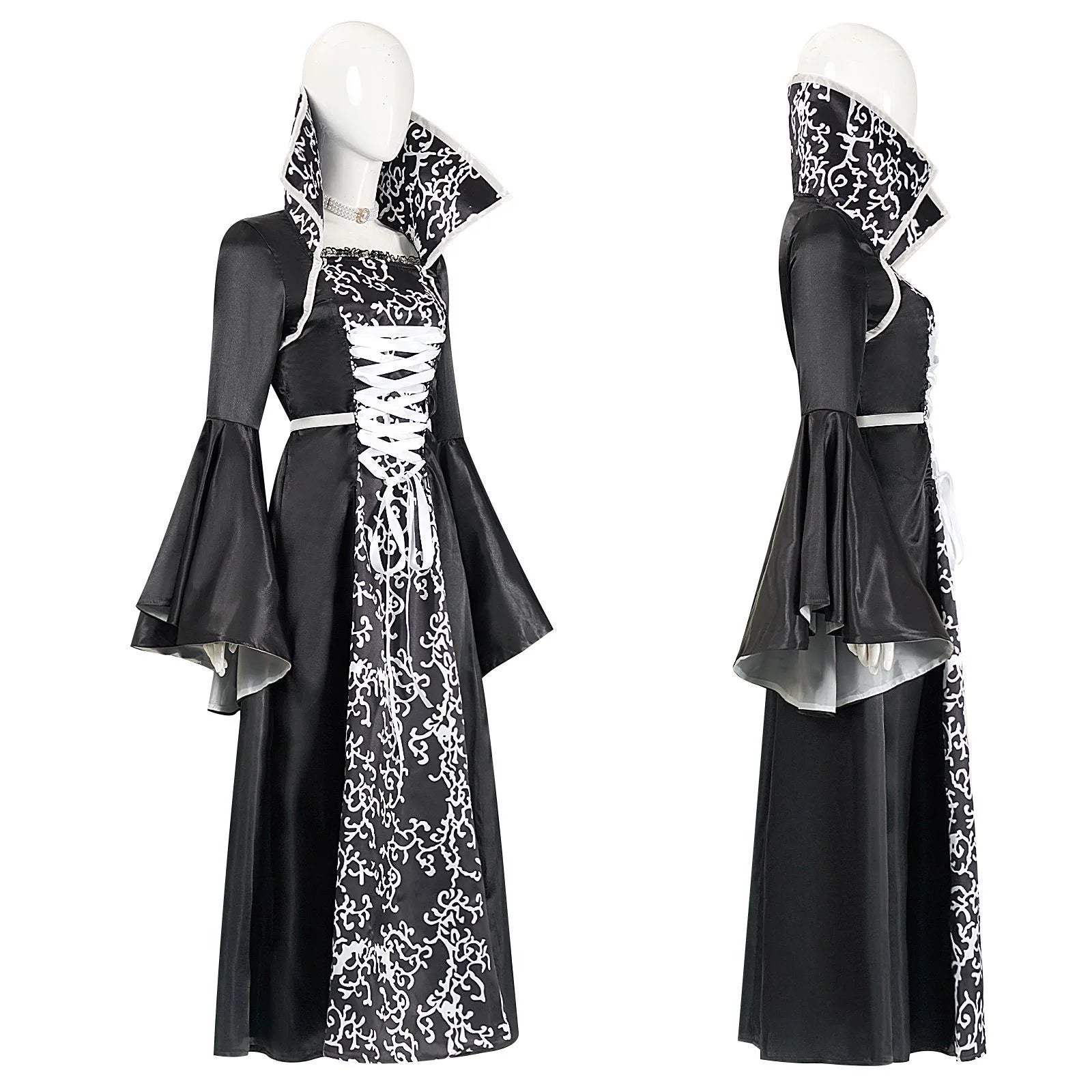 Halloween Costume Dress For Kids Fantasy Vampire Costume Girls Witch Cosplay Children's Gown Clothing 4-12Y - product image 3