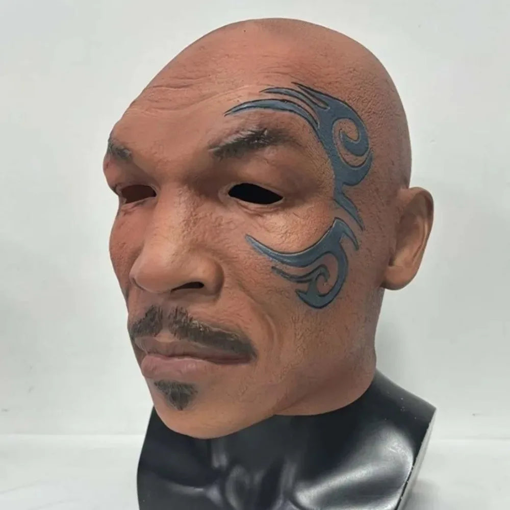 Boxing Champion Mike Tyson Role Headgear Halloween Party Funny Latex Mask Ball Dress Up Clothing Accessories