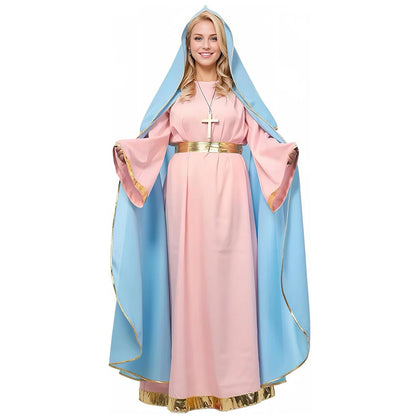 Women's Women's Halo Virgin Mary Costume Halloween Women Nativity Suit Biblical - product image 4