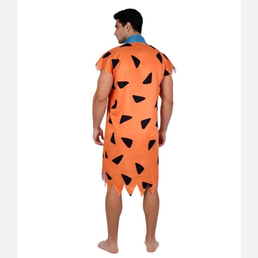 Modern Primitive People Fred and Wilma Flintstone Costume Barney Rubble Caveman Outfit - Rubble Cosgtume / Adult S
