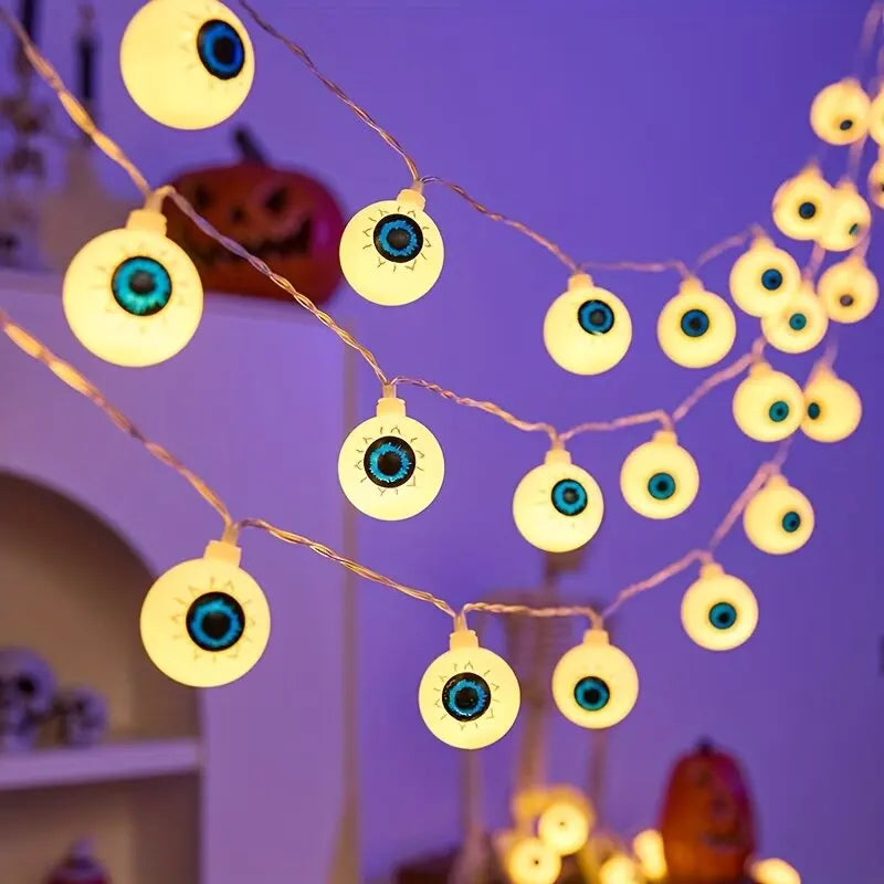 Halloween Decorations Eyeball String Lights LED Fairy Lights Spooky Horror - product image 5