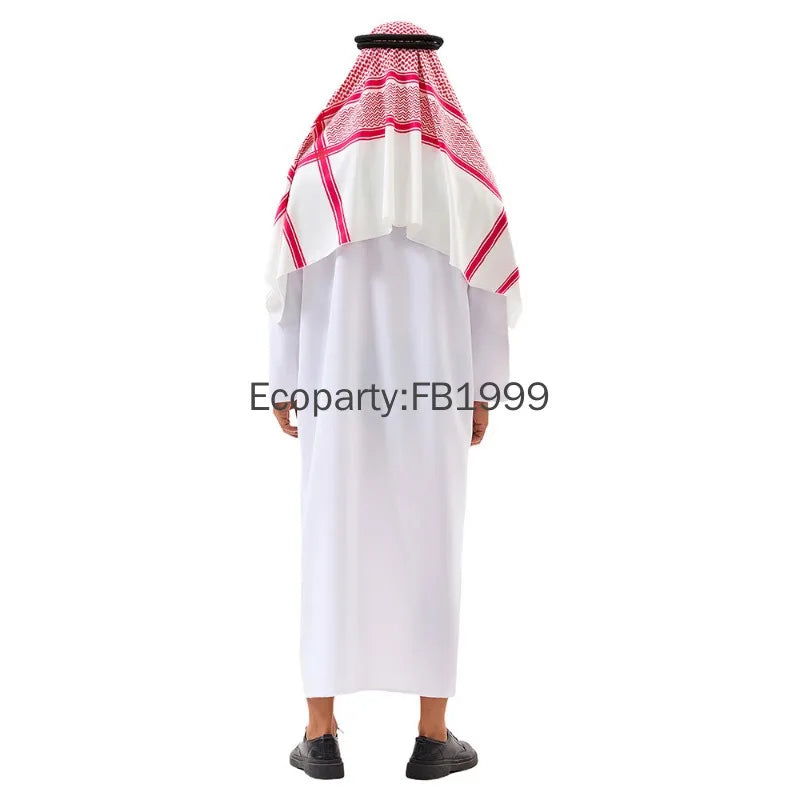 Men's Arabia Arab Sheikh Funny Shepherd Arabian Prince Outfits Spoof Dress Costume - alternate view 4