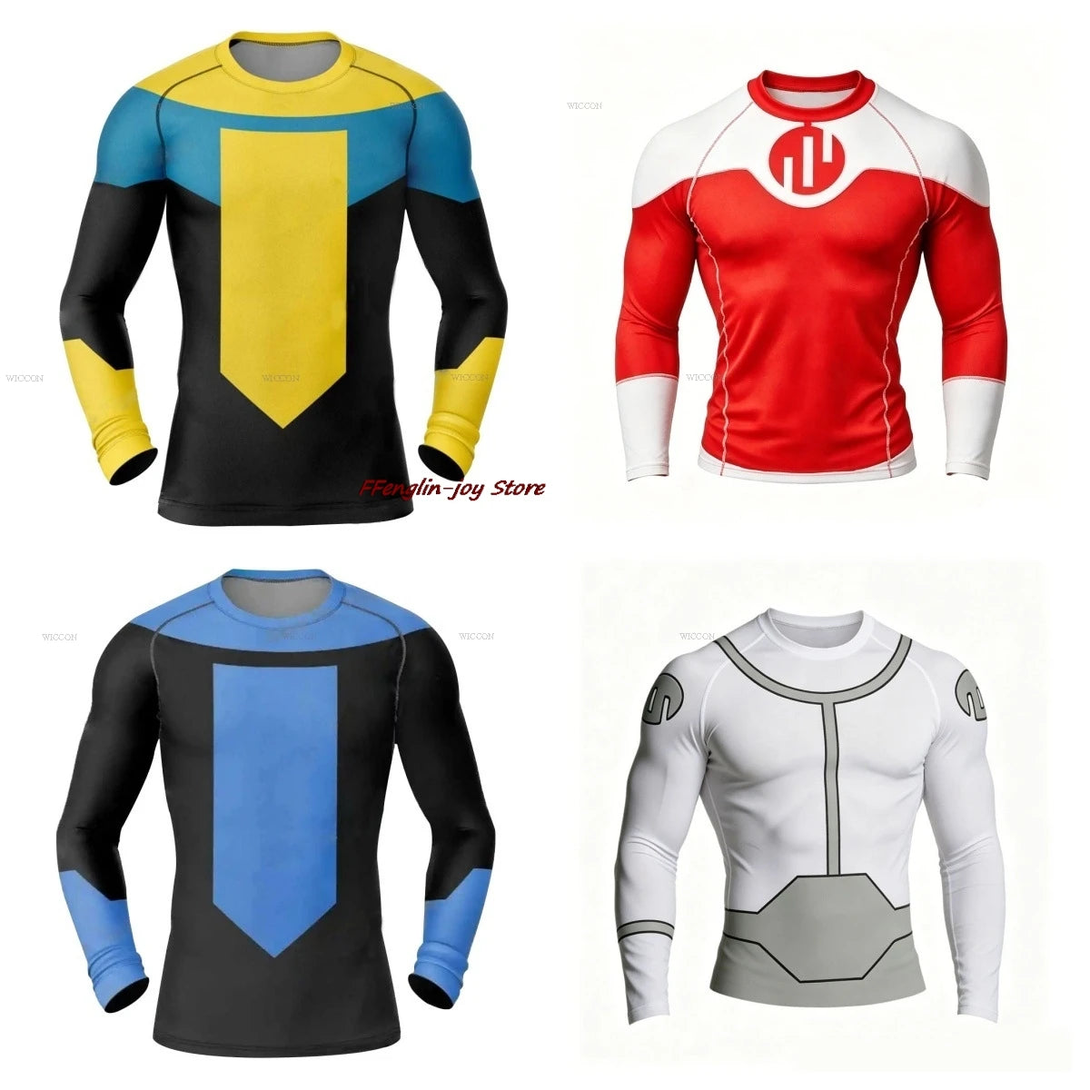 Halloween Plus Size Invincible Viltrumite Superhero Costume Full Costumes and Sets Short - A08 / L