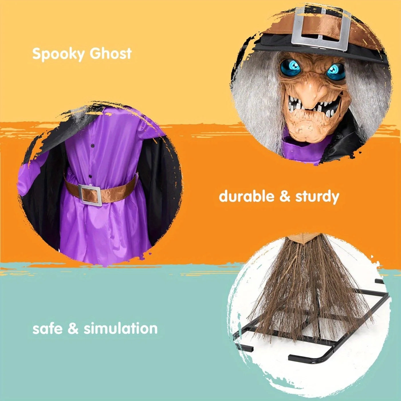 8 Ft Witch Halloween Animatronic - product image 4