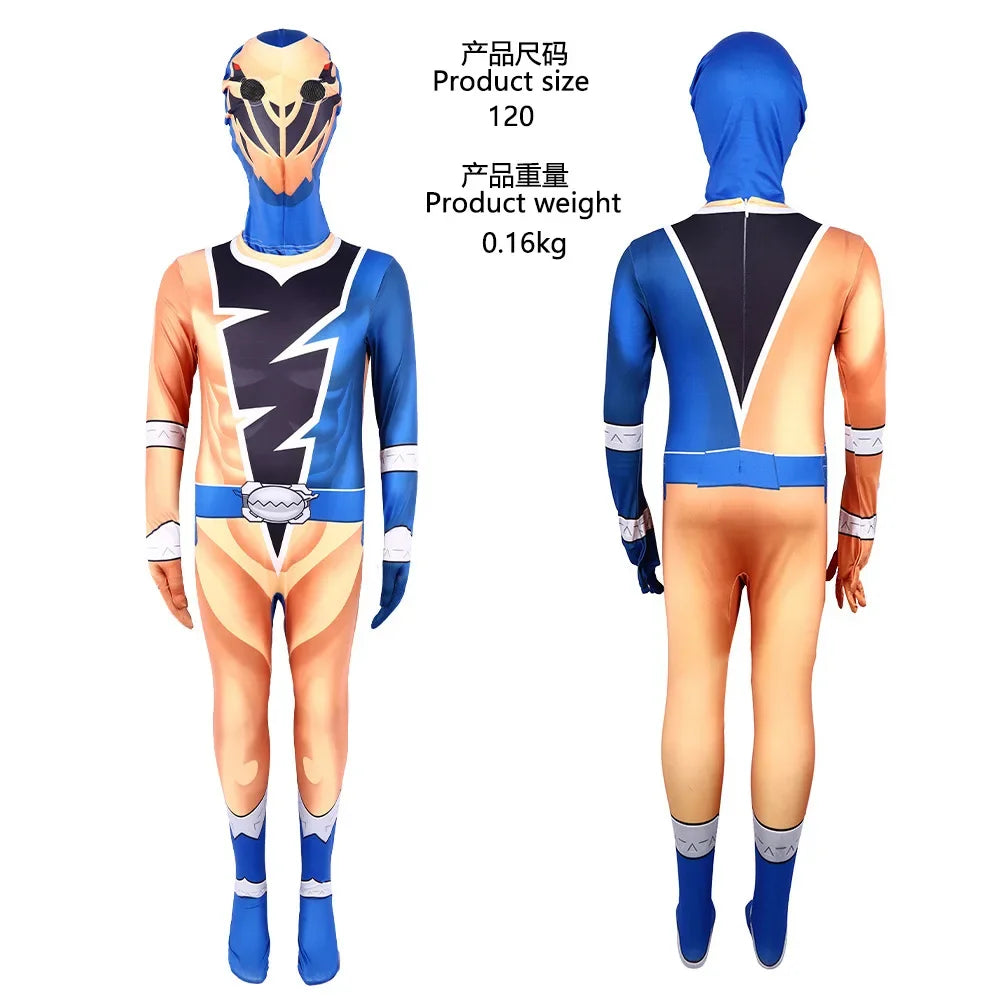 Adult Kids Morpher Superhero Samurai Sentai Shinkenger Rangers Costume Halloween Costume - A8 / 110