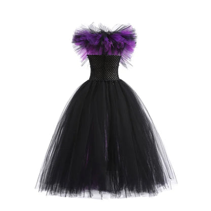 Kids' Maleficent Apparel Tutu Evil Queen Witch Gown Costume - alternate view 5