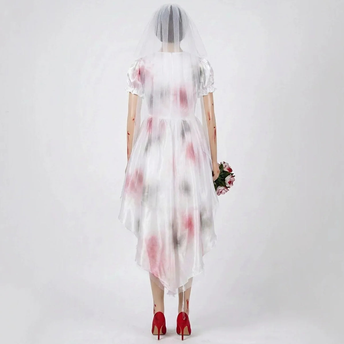Women's Bloody Ghost Bride Costume – Gothic Halloween Dress