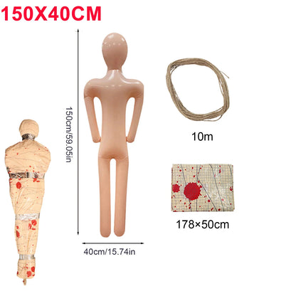 DIY Halloween Inflatable Body Mannequin 150/156cm Scary Decorations Creepy Photo Props For Haunted House - product image 8